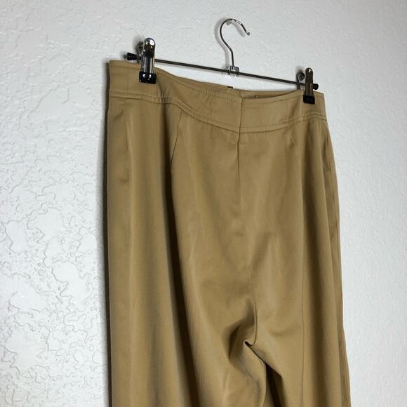 Escada golden tan wool blend trouser pants - Picture 12 of 15